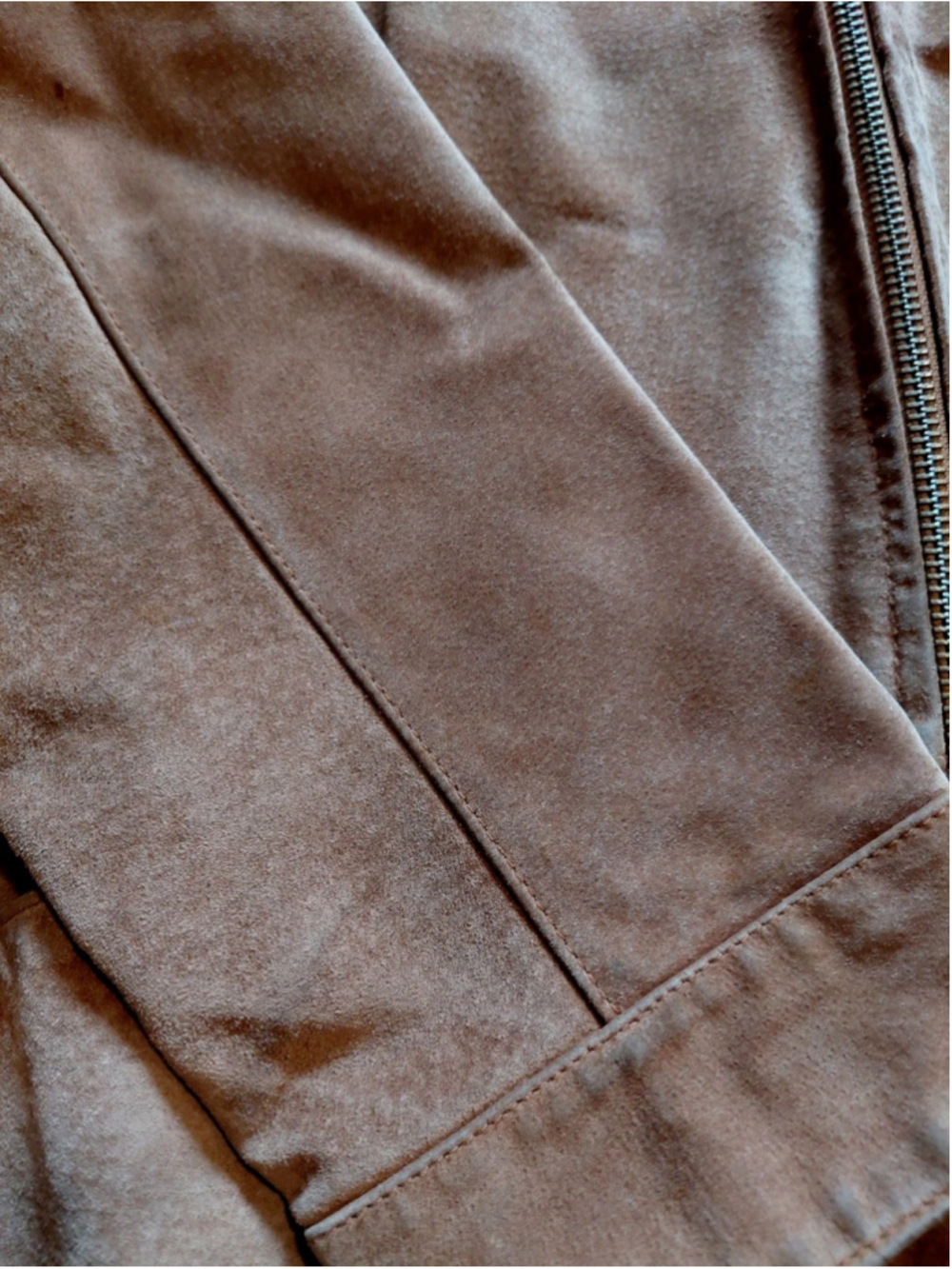 Bernardo For Nordstrom Genuine Leather Camel Zip Up Women’s Jacket Coat Medium - Picture 15 of 16